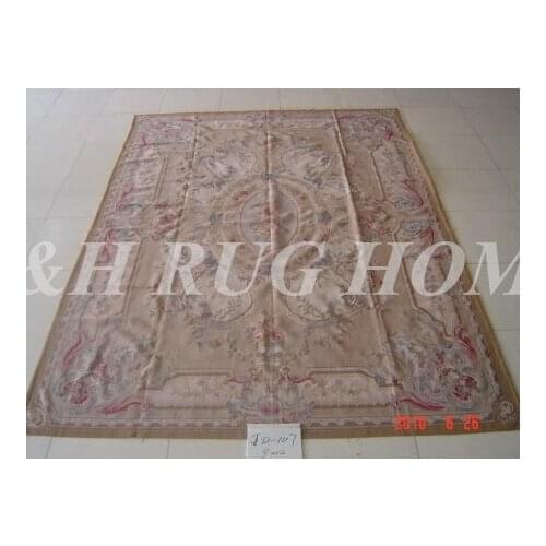 Free shipping 11.9'x18.27' European aubusson rugs and carpets European abusson hand weave carpets for home deocation