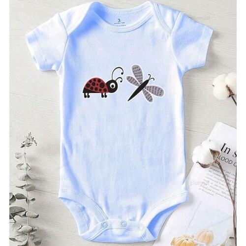 One Piece Toddler Winter Clothing Cotton Baby Summer Clothes Printing Kids Jumpsuits Newborn Girl Outfit Bodysuit for Babies