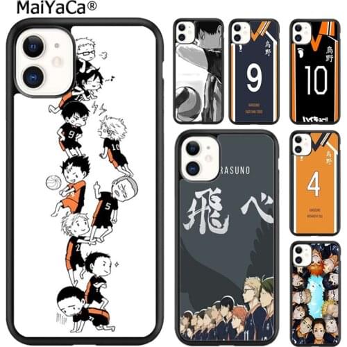 MaiYaCa cool Japanese Anime Haikyuu hinata shoyo Phone Case For iPhone 6s 7 8 plus X XR XS 11 12 pro max Galaxy S8 S9 S10 shell