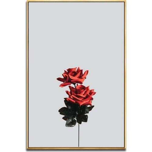 Black White Wall Art Canvas Painting Lotus Flower Poster Sunflowers Rose Bloom Wall Decoracion Wall Picture For Living Room