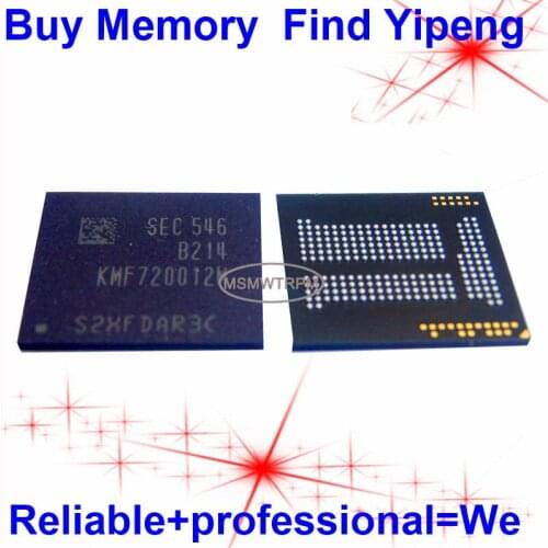 KMF720012M-B214 BGA221Ball EMCP 8+8 8GB Mobilephone Memory New original and Second-hand Soldered Balls Tested OK
