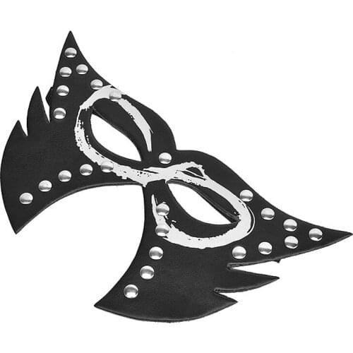 Flirt Sex Black Leather Eye Mask Fox Face SM Bondage for Bar Club Party Adult Games Erotic Toys Sex Toys For Women Couple Gay