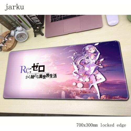 Re zero pad mouse computador gamer mause pad 700x300X2MM padmouse big Adorable mousepad ergonomic gadget office desk mats
