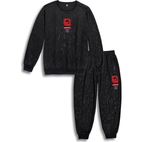 Plus 7XL Men Tracksuit Sets Casual Spring Autumn Jogging Suits Male New 2 Piece Sweatshirt+Pants Man Brand Running Sportswear