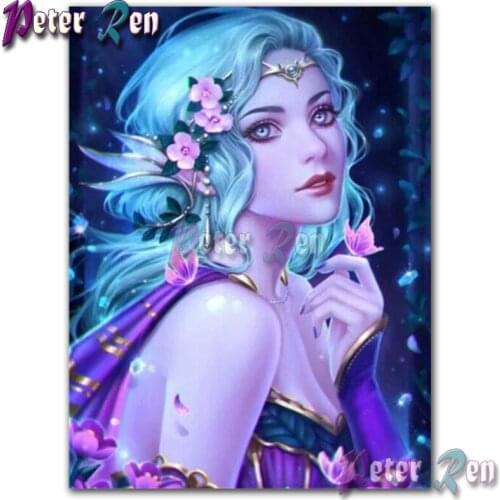 Beautiful elf angel 5d Diamond Painting Embroider DIY Square or round Mosaic Cross stitch Rhinestone home decoration