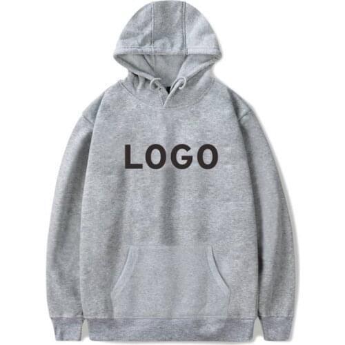 Hot Sale 2020 New Personal Customized Logo Printing Hooded Sweatshirt Pullover Hoodies Sweatshirt One Piece MEN Women Clothing