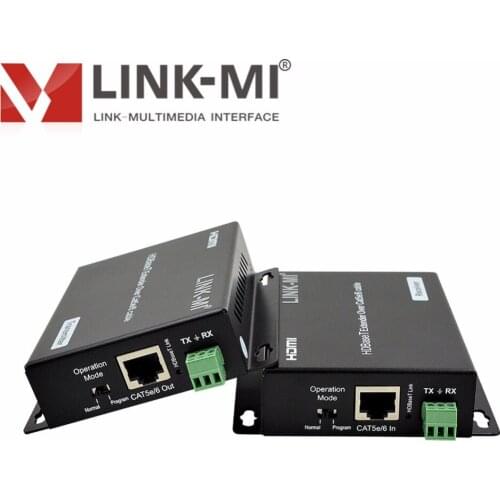LINK-MI EX33 70M HDBaseT 4K2K Extender POC Power from TX to RX over Cat5e/6 cable HDCP2.2/1.4 Full HD support 4Kx2K@30Hz