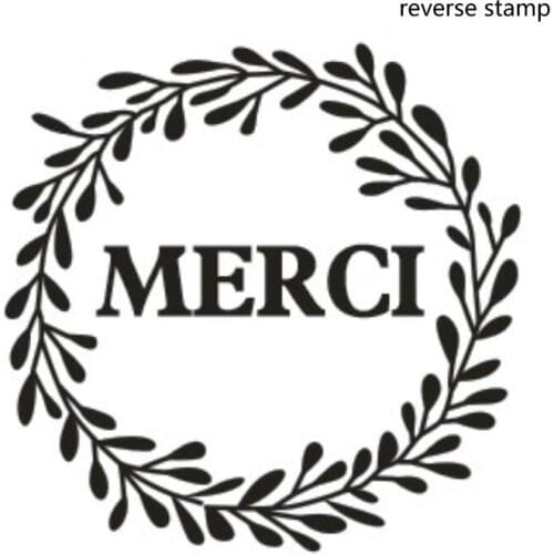 Cake decoration 3inch merci thank you acrylic board Cutter reverse stamp embosser Fondant plastic Mould tools Baking