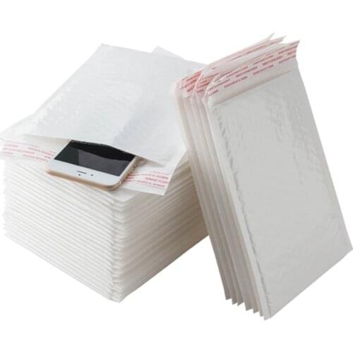 Multiple Size 30 PCS White Foam Envelope Bag Mailers Padded Shipping Envelope With Bubble Mailing Packaging Bags For Business