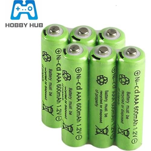 Ni-Cd 600mAh 1.2V Battery 3A Neutral Battery 500 Times Charging For RC Car Flashlight Toys Electronic Etc