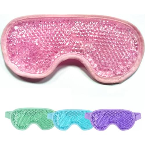 New Gel Eye Mask Reusable Beads for Hot Cold Therapy Soothing Relaxing Beauty Gel Eye Mask Sleeping Ice Goggles Sleeping Mask