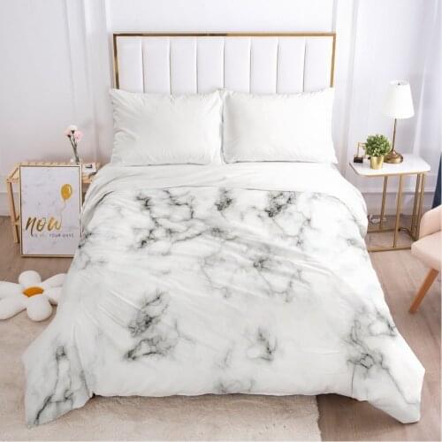 Bedding Duvet Cover Comforter/Quilt/Blanket Case With Zipper Queen King Europe Russia Size Nordic 150/220x240/140x200 Marble