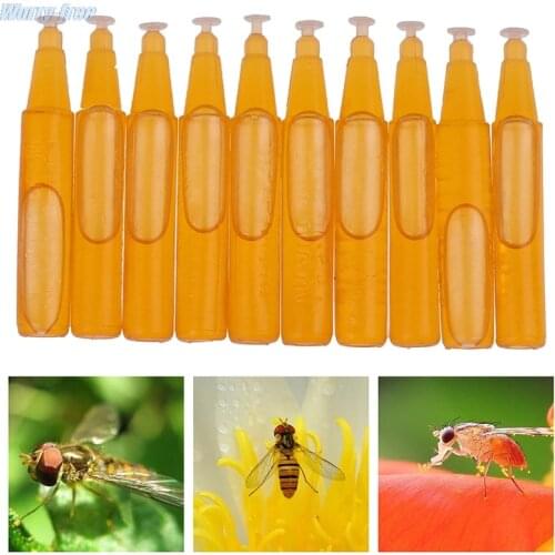 10Pcs Fruit Fly Attractant 2ml Trap Bait Beekeeping Beehive Tool Killer Orchard Insect Repellent Supplies Trapping Tool Liquid