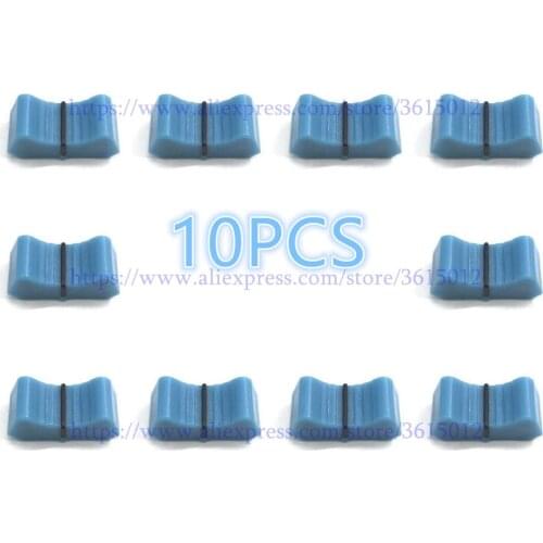 Blue color! 10pcs/lot Mixer fader Knobs replace FOR ALLEN & HEATH XONE 1D 2D 3D 4D 32 62 464 S2 Slider Fader knob