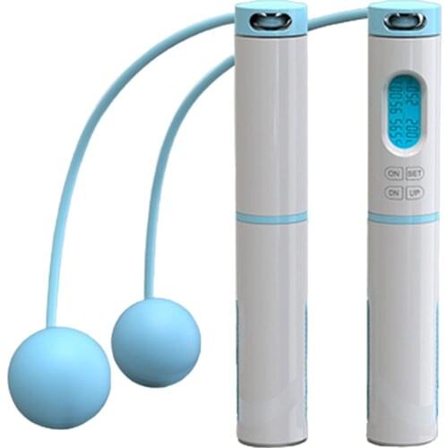 PVC Jump Rope Replaceable Rope Fast Fat Burning Cordless Ball Skipping Rope for Adults Fitness Workout Home Exercise MC889