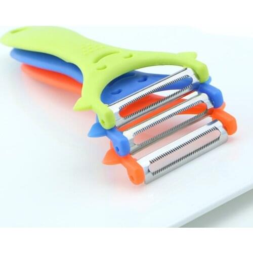 Creative Fruit vegetables peeler knife household plastic Gadget peeling portable Home Kitchen Tools LX6691