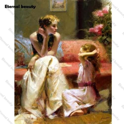 Vintage Figure 5D Diamond Painting Home Decoration Full Square/Round Cross Stitch Kits Diamond Embroidery Mosaic Rhinestone Gift