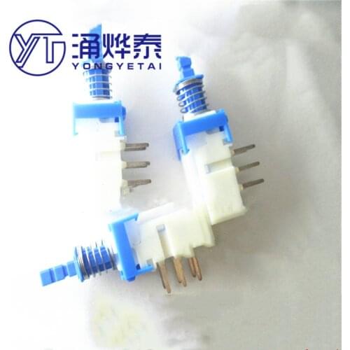 YYT 5PCS Straight key switch key switch power amplifier mixer car switch SPUN191400 self-locking