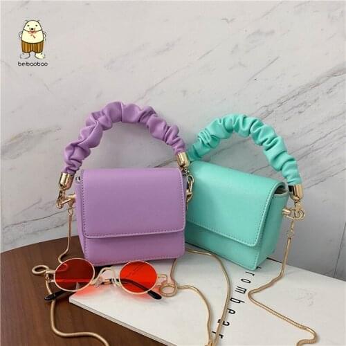 Beibaobao Womens bag new version of the wild cross-body chain bag mini one shoulder small square bag 2020 Shoulder Bags