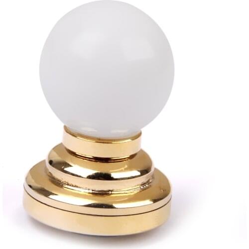 1:12 Dolls Pretend Play Furniture Toy Miniature Working Ceiling Light Lamp Lighting W/ White Globe Shade
