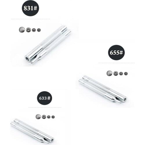 2pcs Leather Craft Tool Stamping Set Hole Punch Rivet Button Setter Die Base Punch Letter craft tools DIY Supplies