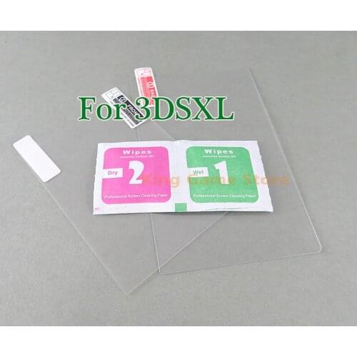 3sets/lot Tempered Glass Guard Protective Film For Nintendo 3DS XL LL 3DSXL 3DSLL 3DS Game Console Top+ Down Screen Protector