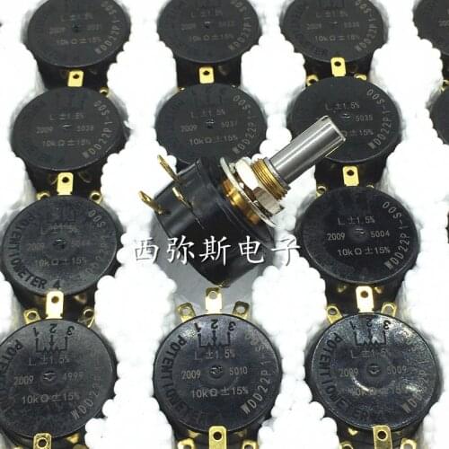 Free Shipping 100% NEW Potentiometers WDD22P1 1k 2k 5k 10k turn 360 degrees