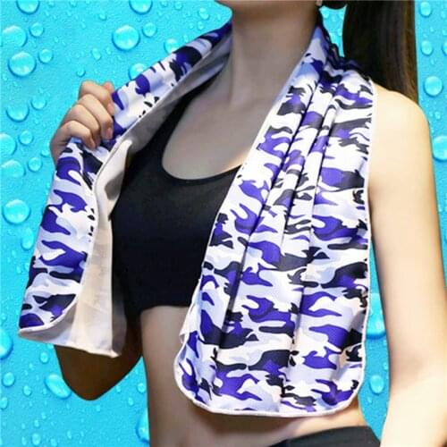Outdoor Quick Dry Sports Towel Cooling Absorbent Towel With Digital And Dyeing Washcloth Washcloth Ice Scarf