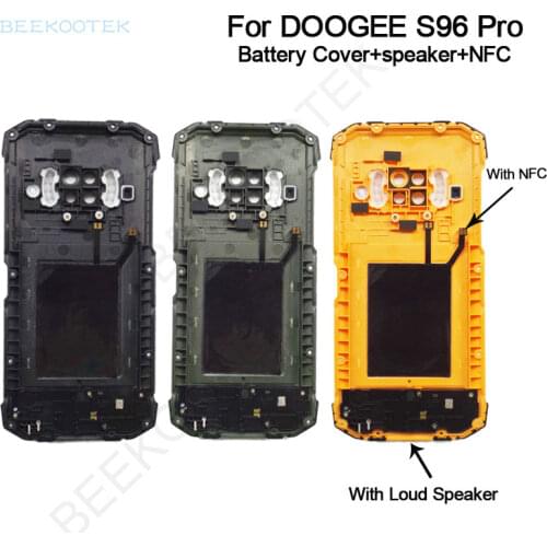 Original New Battery Cover Replacement Durable Back Case Mobile Phone with Speaker and NFC Accessory for DOOGEE S96 PRO