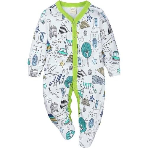 New baby romper New Newborn Baby Clothes Boys Girls Printed Long Sleeve Cotton Romper Kids Jumpsuit Playsuit Outfits