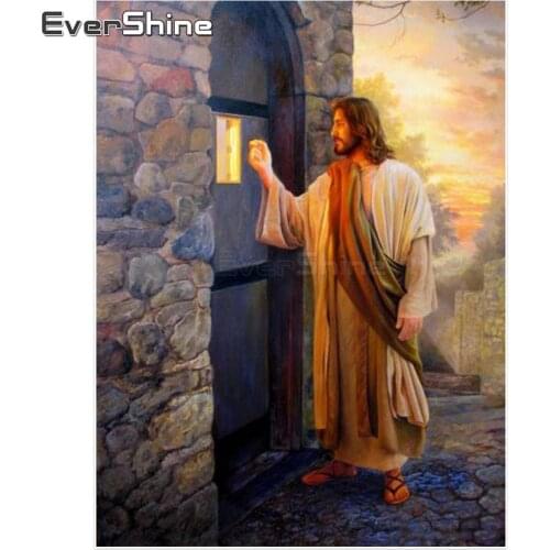 Evershine Diamond Painting Cross Stitch Religion Pictures Full Square Diamond Embroidery Portrait Diamond Mosaic Wall Decor