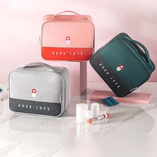 Home Thickened Medicine Storage Box Cabinet Family Portable Bag Multifunctional Layered Medicine organizer case First Aid Kit