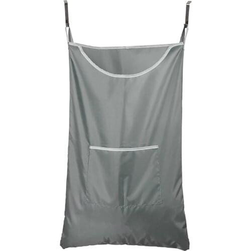 Dirty Clothes Basket Large Capacity Storage Bag Behind The Door Wall Hanging Open Gray Laundry Basket Household Storage Tools