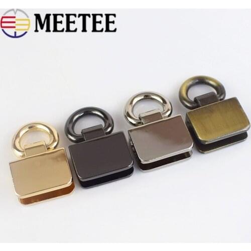 Metal Bag Side Clip Buckles Handbag Strap Clasp Screw Handles Chain Hook Connector Bag Hanger Hardware Accessories F1-9