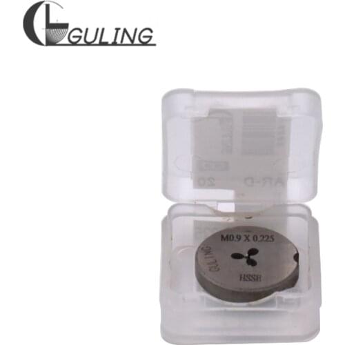GULING HSSE Metric Fixed Round Die M0.8X0.2 Thread Screw Threading Dies