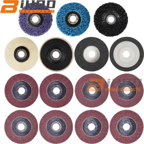 15pcs 4.5Inch Electric Mini Drill Kit Abrasive Rotary Tool Accessories Poly Strip Cutting Discs Grinding Grinding Set for Dremel