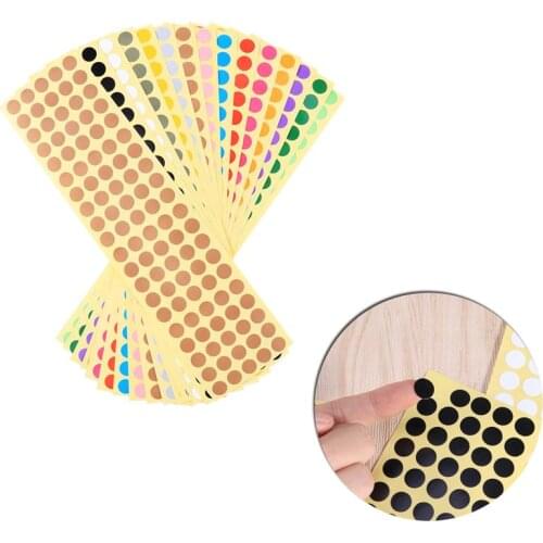 16pcs Color Coding Labels Small Circle Dot Stickers for Classroom Organization Decorations Yard Sale Calendar Planner - 10MM