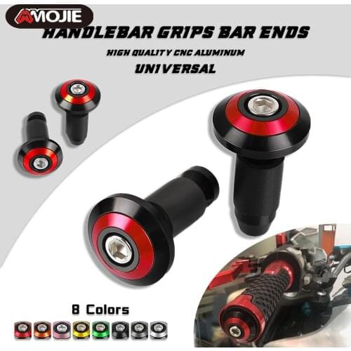 For Kawasaki Ninja H2/H2R 2015 2016 Motorbike Handlebar Grips Ends Motorcycle Handlebar Grips Slider Cap Plug Aluminum Bar End