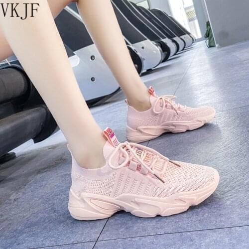 2021 New Fashion Yellow Sneakers Women Shoes Korean Breathable Mesh Platform Casual Shoes White Lace Up Womens Neon Sneakers