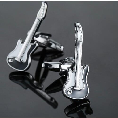 Brand new violin Cufflinks Fashion Music Jewelry Silver Cufflinks mens Wedding Shirt badge pin gifts wholesale & retail