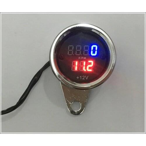 NEW Motorcycle meter Refit digital tachometer lingua electronic tachometer with voltage 50cc-250cclingua