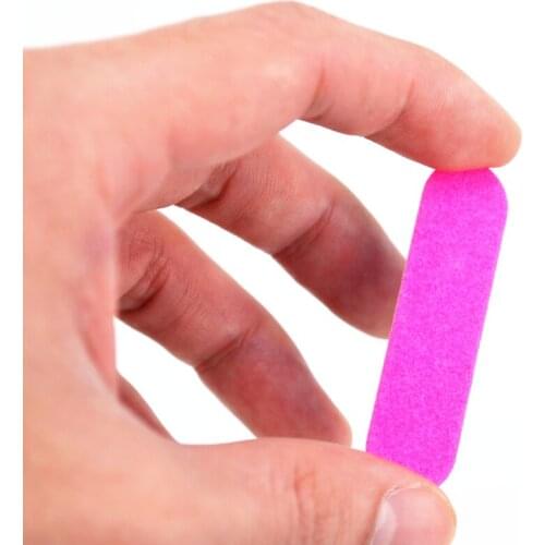 Wholesale 1000Pcs 100/240 Double Sided Grit Professional Nail Files Nail Buffer Buffing Slim Crescent Grit Nail Tools Nail File