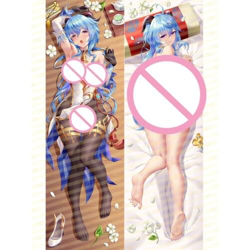 Original Genshin Impact Sexy Ganyu Dakimakura Hugging Body Pillow Case Japanese Otaku Pillow Cover