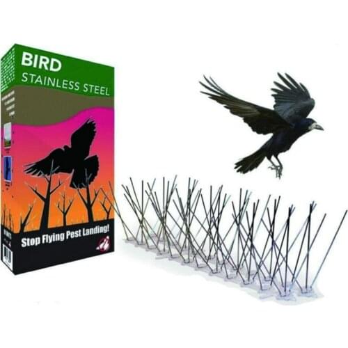 3 Thorns 50cm Bird Repeller Stainless Steel Pigeon Repellent Nails Anti-Bird Anti-Dove Spikes Pest Control Orchard Bird Catcher