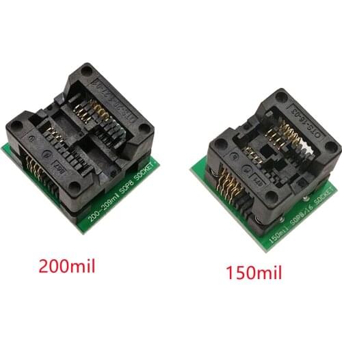 SOIC8 SOP8 to DIP8 EZ Socket Converter Module Programmer Output Power Adapter With 150mil Connector SOIC 8 SOP 8 To DIP 8