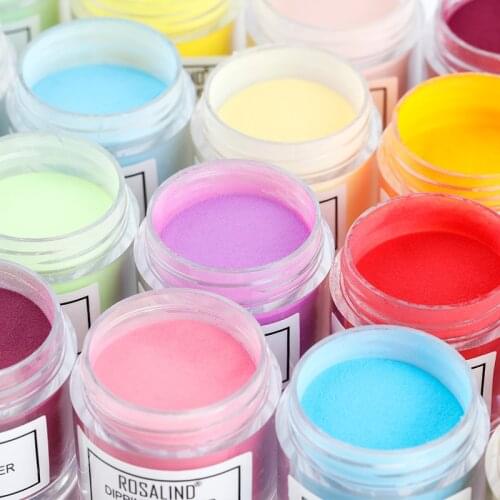 ROSALIND 10g Dipping Powder Holographic Dust Nail Art Decorations Without UV Lamp All For Manicure Nails Glitter Dip Powder