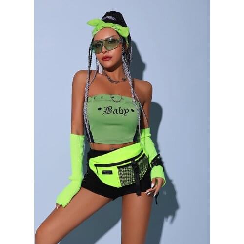 Women Gogo Dance Costumes Nightclub Bar Ds Dj Rave Clothes Performance Stage Costumes Pole Dance Clothing Festival Wear DQS7537