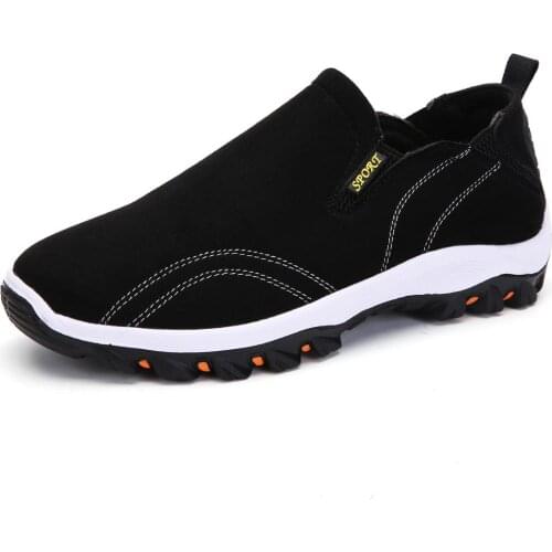 Plus Size Non Slip Slip on Running Shoes Man Sneakers Shoes Sports Sneakers Men Sport Shoes 2021 Black Athletic Brands GMB-1440