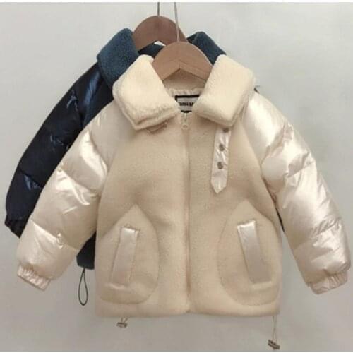 Winter Girls Boys Thick Warm Parkas Baby Kids Children Fleece Coat Jacket Outerwear