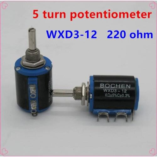 20PCS WXD3-12 2W 200 ohm WXD3-12-2W 5 ring multi-circle precision wire-wound potentiometer